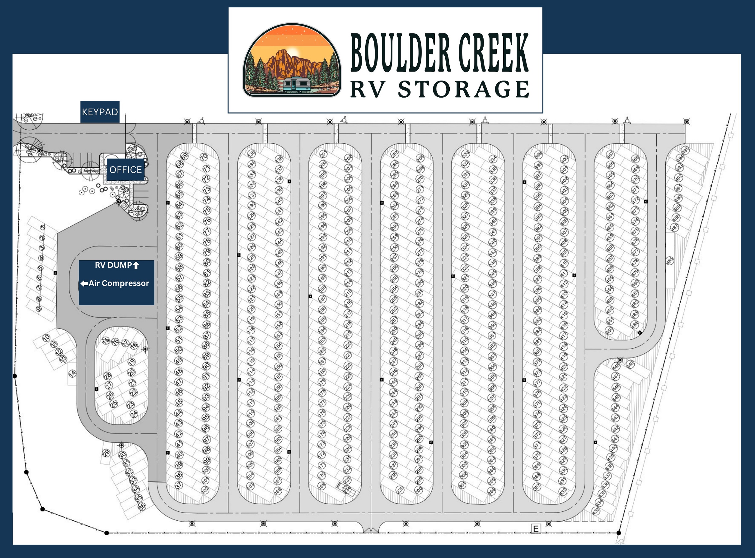 Boulder Creek RV Storage, Camp Verde, AZ 86322, Map of our sites